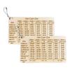 Yousheng Wooden Knitting Gauge Hat Cast On Chart Portable Knitting Tool Stitch Calculator Hat Size Guide for Cast Numbers Needle Sizes
