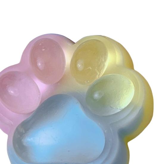 Прозрачная игрушка для снятия стресса с помощью кошачьей лапки, 3 цвета, сенсорная игрушка для детей