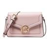 MK Jessie Classic Flap Элегантная сумка через плечо на длинном ремешке с золотой пряжкой и логотипом Кожаная сумка на плечо Женские сумки Розовый 38F1CI6C1L-648