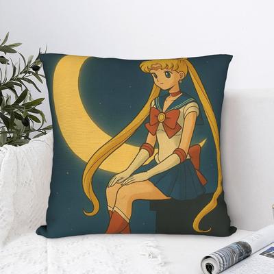 Pillow Case Sailor Moon Square Pillow Cover For Living Room Bed Chair Vintage Pillowcases