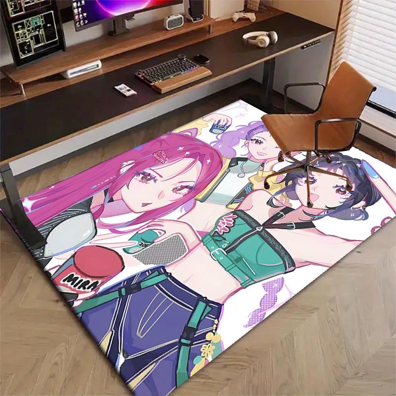 1pc KPop Demon Hunters3 Design Printed Area Rug Carpet for Bedroom Living Room Home Decor Rugs Mat Non Slip Mat Rug for Bedside