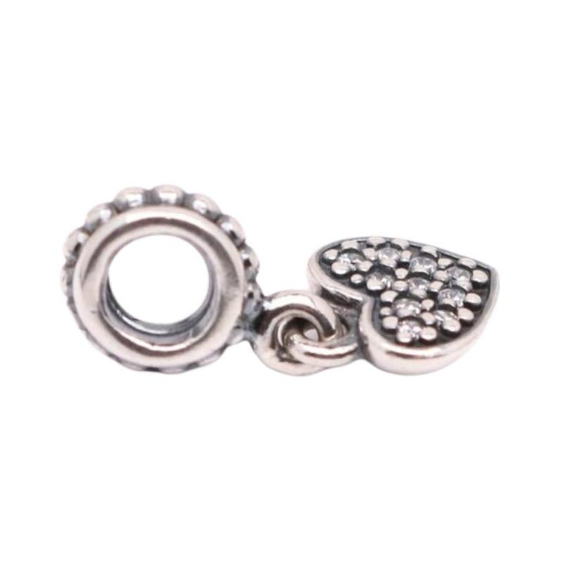 Pandora Heart Shape Silver Necklace/Pendant Women's Silver 791023CZ