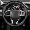 Тонкий чехол на руль без запаха, натуральная кожа, углеродное волокно для Honda Step WGN 2015 2018 Spada