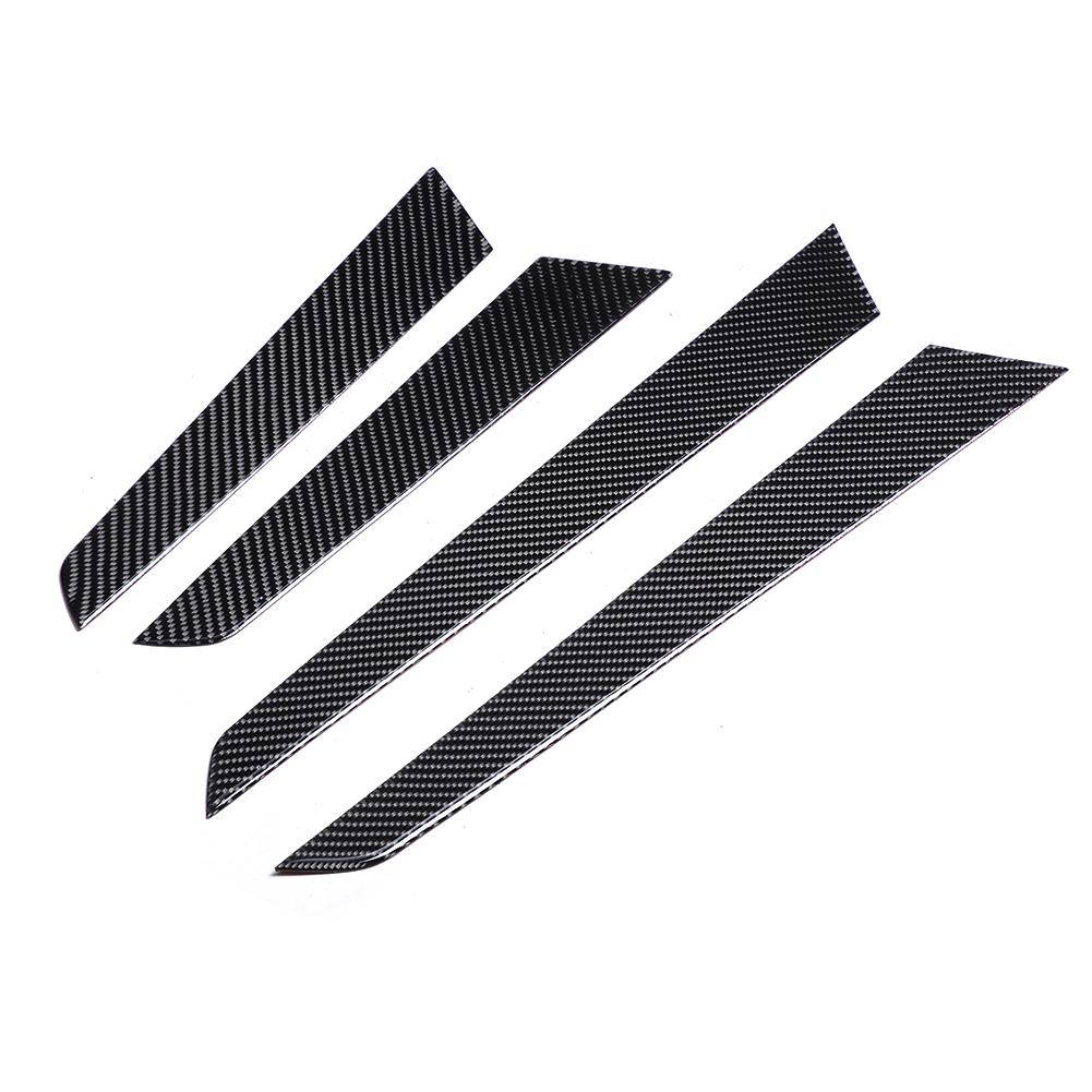 4PCS Interior Door Panel Cover Trim Real Carbon Fiber Fit for Mercedes C Class W204 0713