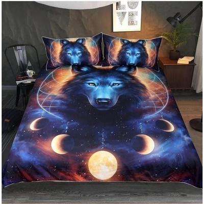 Комплект постельного белья Wolves God 3d, комплект постельного белья Usa King Queen Double Full Twin Single Size