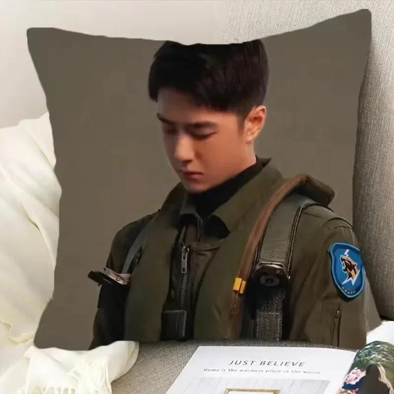 Ван Ибо Ибо Постер Двусторонняя наволочка с принтом Китайский фильм Рожденный летать Лей Ю Кадры из драмы Домашний декор для автомобиля Наволочка для подушки