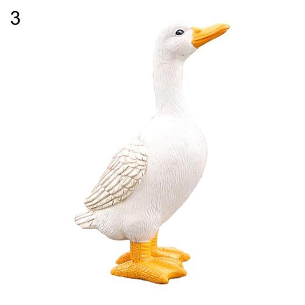 Статуя утки, высокая имитация, универсальная смола, художественное ремесло, модель утки для питьевой воды, садовые принадлежности