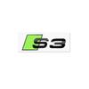 kcpn5 3D ABS Adhesive Green Car Trunk Number Letters Sticker For  kcpn5 RS3 RS4 RS5 RS6 RS8 Logo Emblem Nameplate Badge Accessories