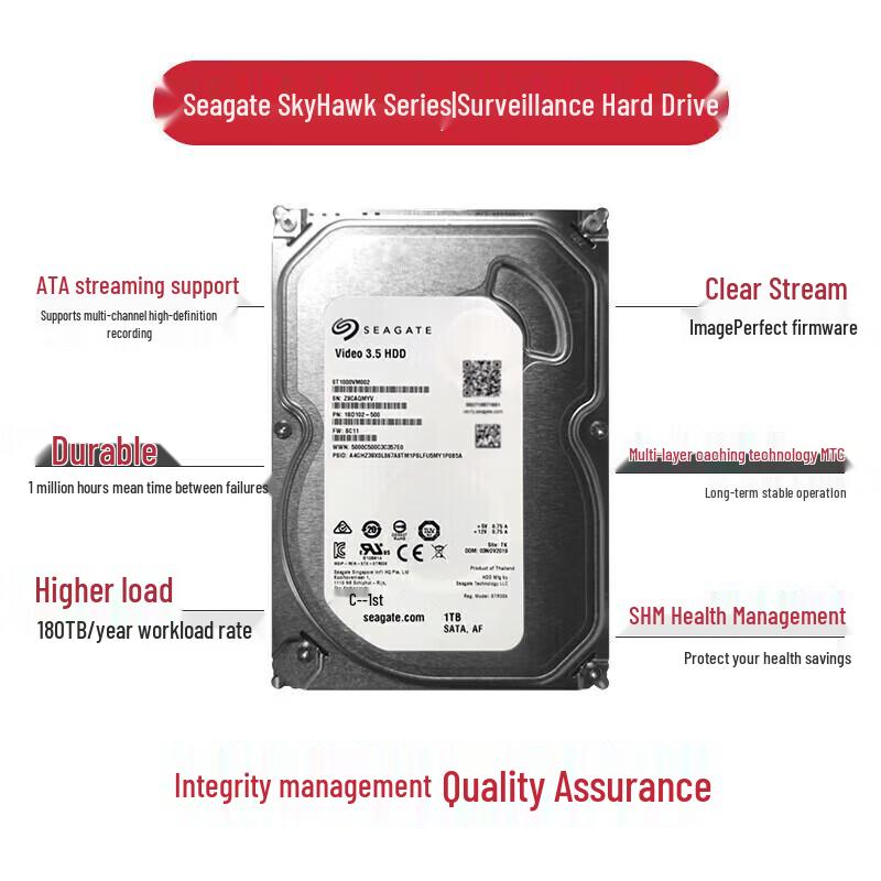 Seagate 1TB 3.5-inch Surveillance Hard Drive