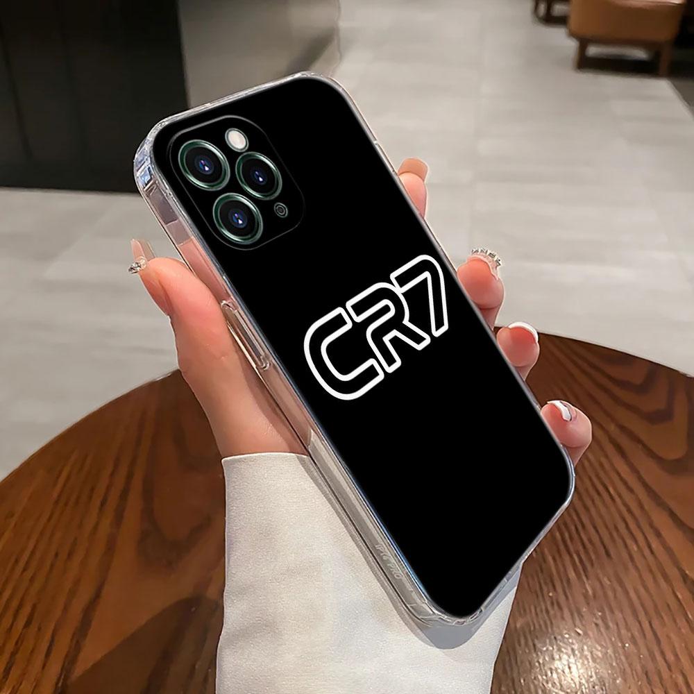 Прозрачный чехол C-R-7 Dark Football для Apple iPhone 17 16 15 14 13 12 11 Pro Max 16 Plus 16E 17Air 17Pro Чехол для телефона Силиконовый