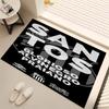 1pc Santos SFC logo Print Area Rug - Soft, Washable Non-Slip Indoor Mat, Living Room, Home Office Decorative Rug,Office Decorative