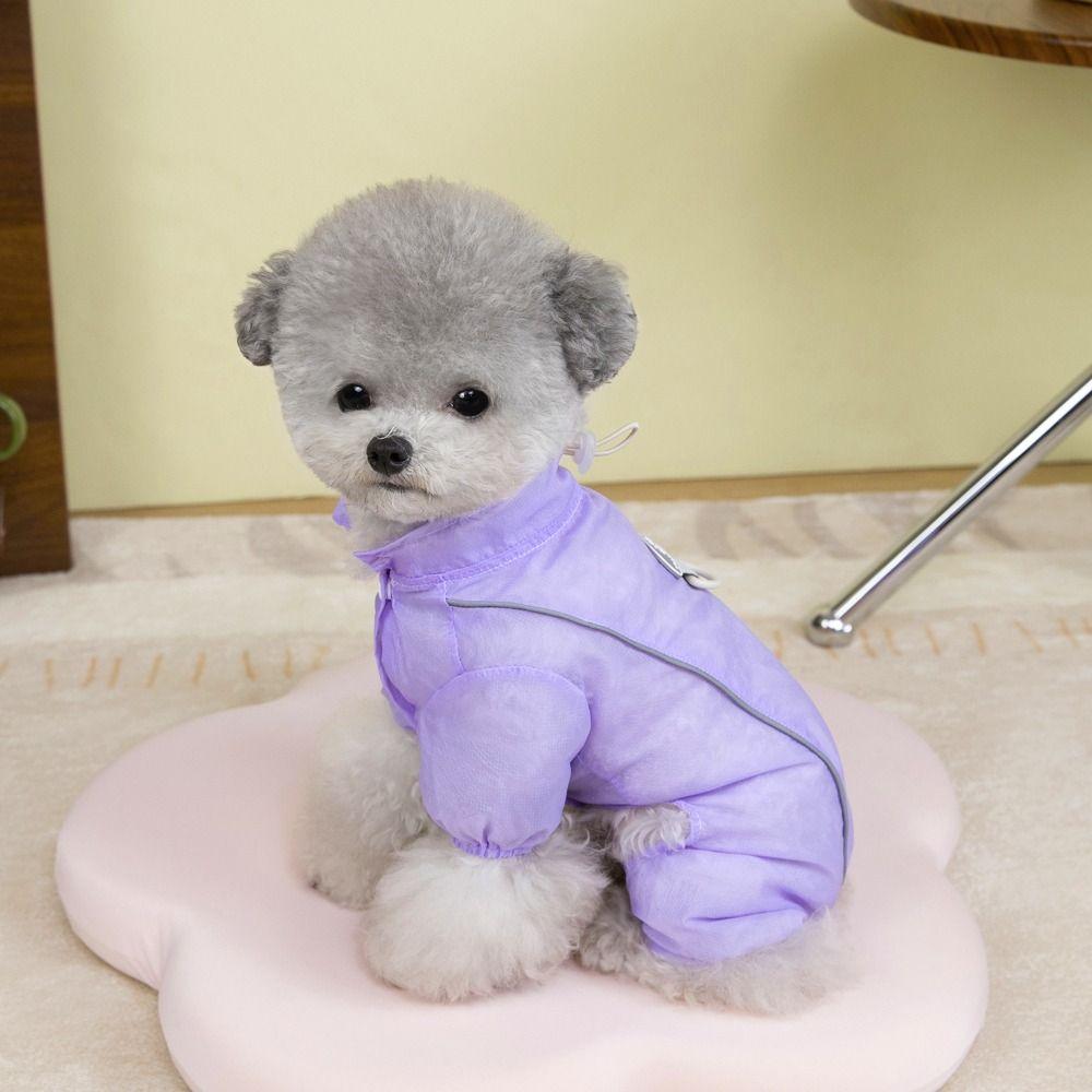 Четыре ноги Летний питомец Солнцезащитный костюм Боди Собака Тонкая рубашка Бишон Собака Солнцезащитная одежда для улицы