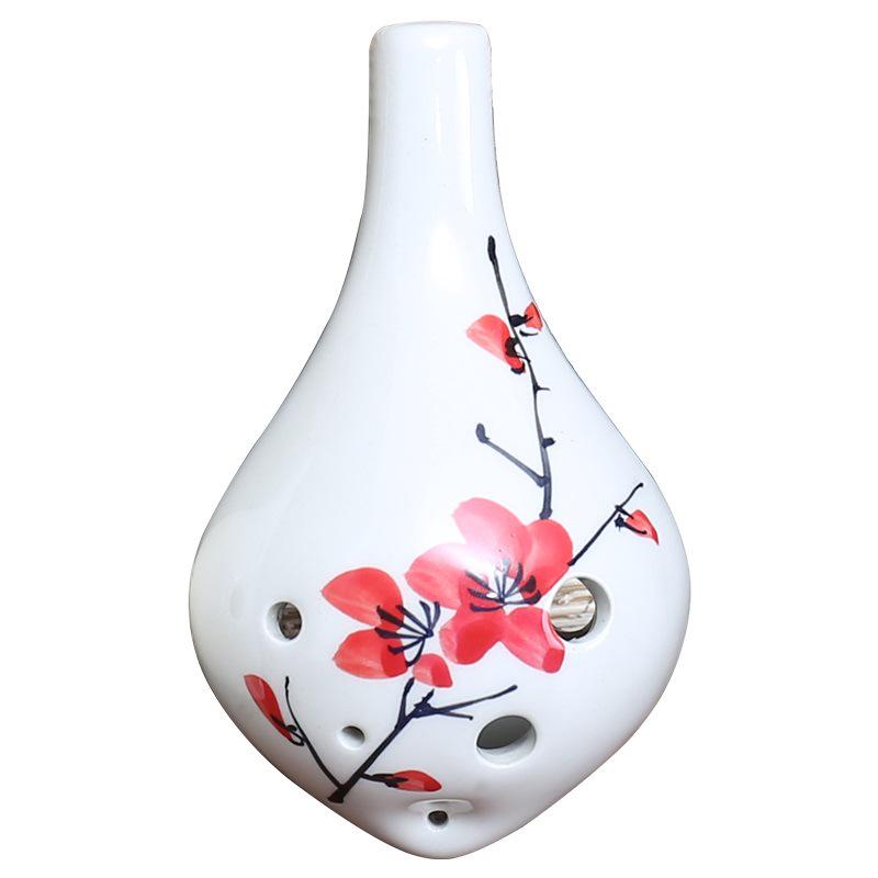 Beginner 6-Hole Alto C Clay Ocarina - Student Classroom Instrument