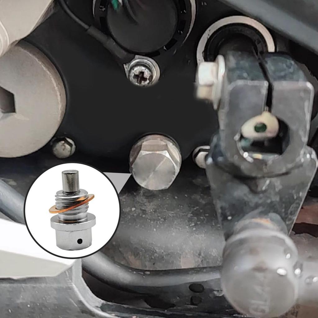 Winova Magnetic Drain Plug M14x1.5mm with Strong Magnets, Aluminum Drain Bolt with Copper