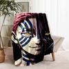 Demon Slayer Akaza printed throw blanket—lightweight,soft,warm;versatile blanket for all seasons—perfect as &air-conditioning throw,nap blanket