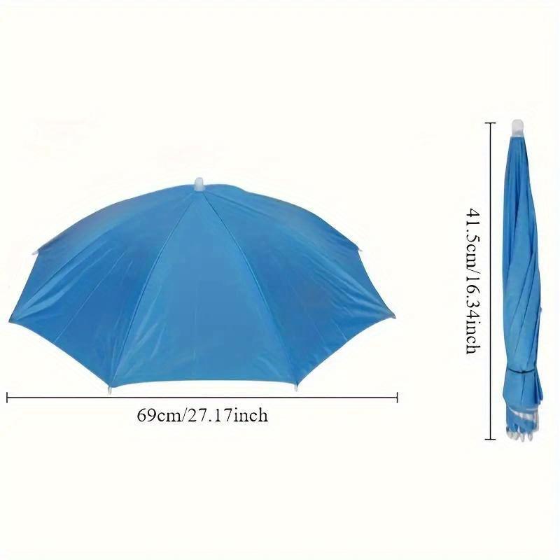 1 шт./ 2 шт. Шляпа-зонт от солнца с опущенными полями, Взрослая шляпа-зонт, Зонт, надеваемый на голову, Мужской и женский уличный складной зонт от солнца