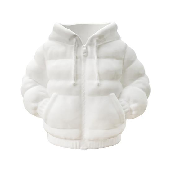 Pen Holder for Desk Down Jacket Shape Pencil Cup Multi-functional Makeup Brush Holder Desktop Organizer for Home Office School Supplies