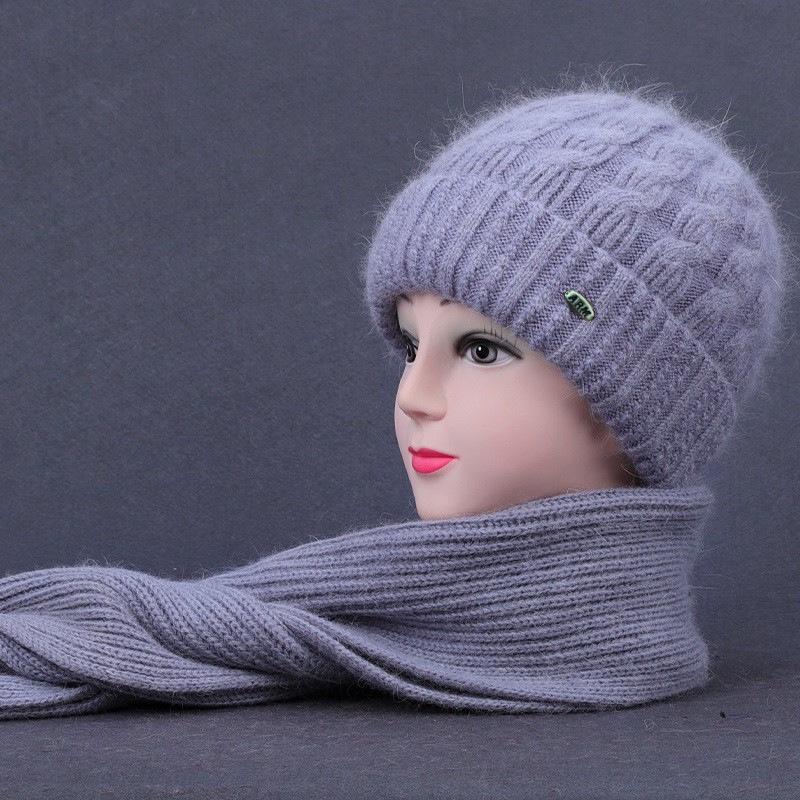 Warm Knitted Hat and Scarf Set for Women – Perfect for Autumn and Winter