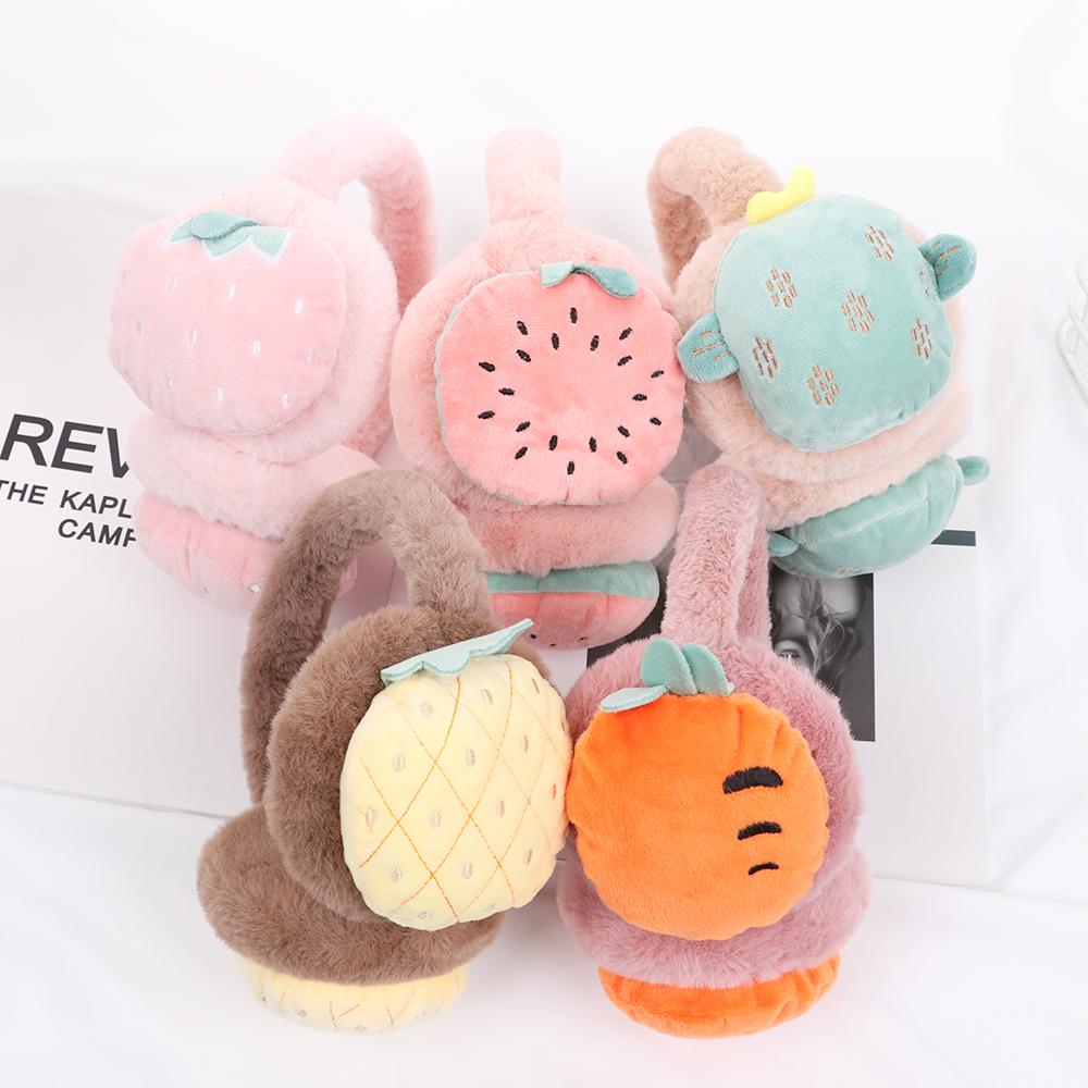 Comfortable Winter Warm Cartoon Fruit embroidery Ear Warmer Earmuff Ear Cover