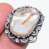 Натуральный жемчуг Бива драгоценный камень ювелирное изделие из стерлингового серебра 925 пробы размер кольца 9.5 N7a63