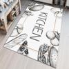 EPeddler Home Decorative Kitcen Written Pattern Digital Printing Washable Non-Slip Dot Backing New Generation Kitchen, Dining Room Carpet and Floor Mat