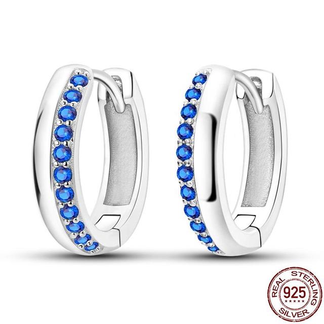 100% настоящие серьги из серебра 925 пробы, снежинка, циркон, в форме сердца, золото, розовое золото, циркон, ювелирные изделия, сверкающий кулон-обруч