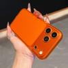Оранжевый прозрачный силиконовый чехол для iPhone 17 16 15 14 13 Pro Max Задняя крышка Ультратонкий мягкий ТПУ чехол-оболочка для iPhone17 ProMax