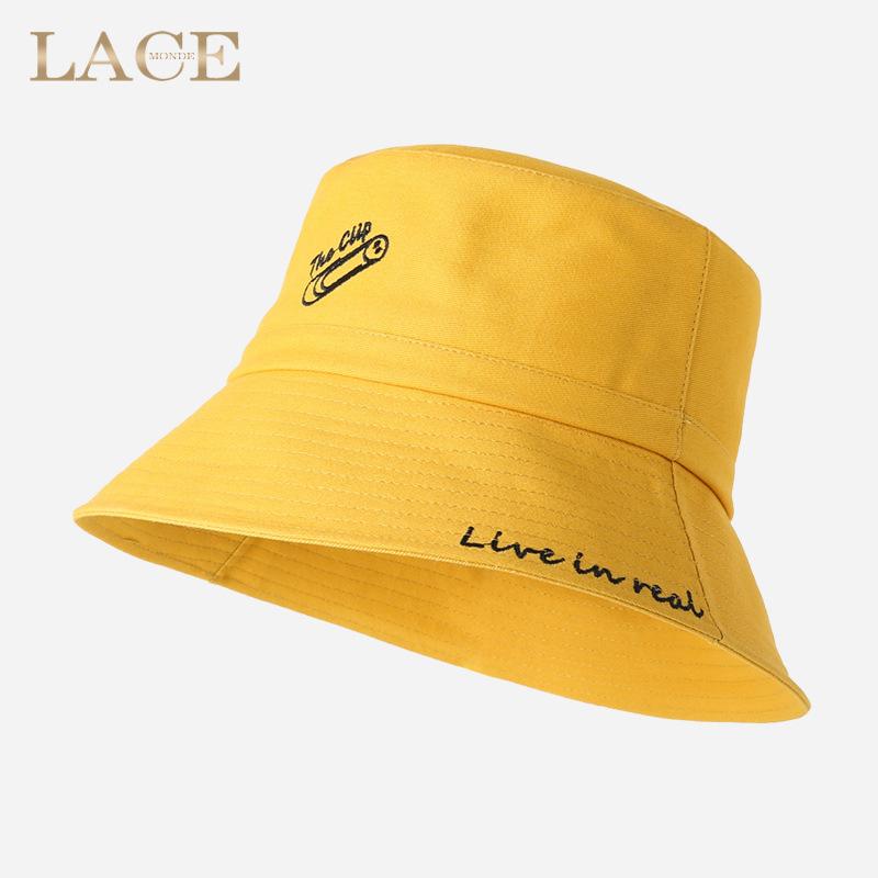 Летняя шляпа-ведро с вышивкой и буквенным узором, модная кепка в рыбацком стиле для девочек, классическая девчачья повседневная Панама Боба