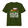 Official smore tester T Shirt vintage Washed homme graphic designer clothes Breathable streetwear Casual Stretched Soft Unisex