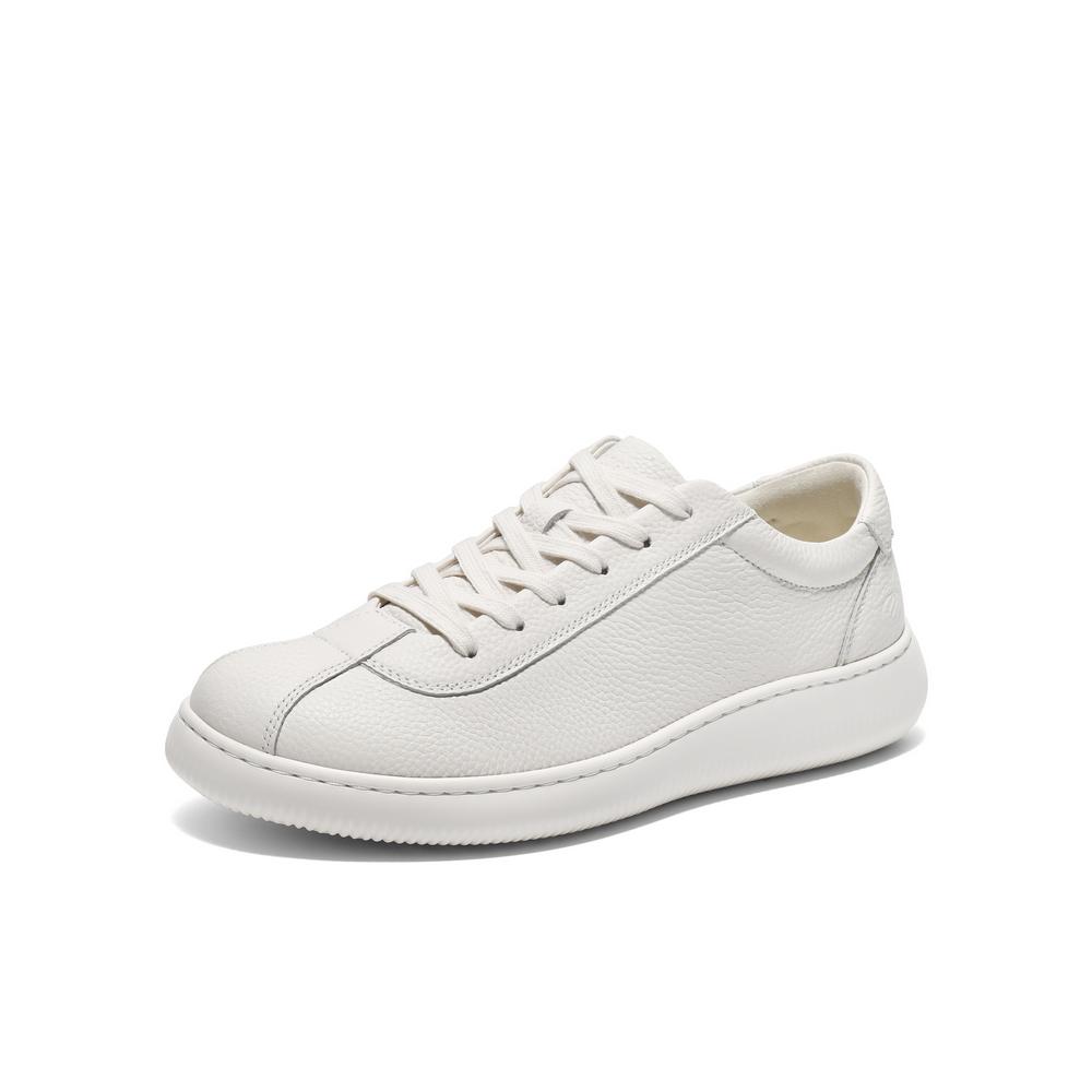 Belle Fashion Casual White Shoes Men's Leather Training Shoes