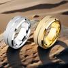 Матовое кольцо из титановой стали для мужчин – Стильные трансграничные парные украшения
