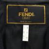 Fendi Итальянский шелковый блейзер 40 черный Приталенный пиджак без подкладки Женский Б/У