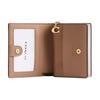 Coach Кошелек на кнопке Кошелек из покрытого холста Женский Песочный