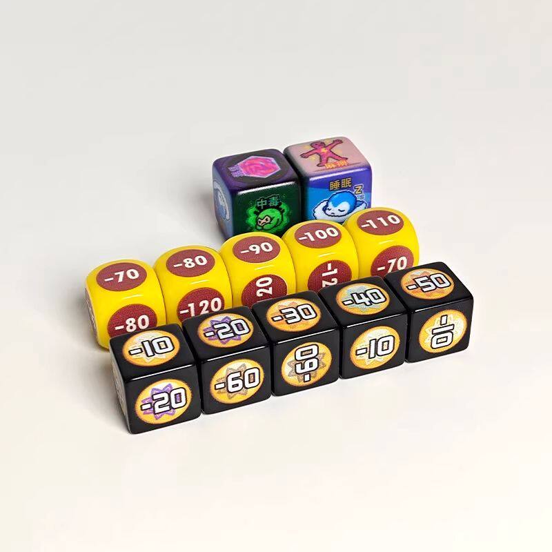 PTCG Trading Card Game Damage Indicators Dice Anime Cartoon Special Status Life Props Board Game Special Accessories Toys Gifts