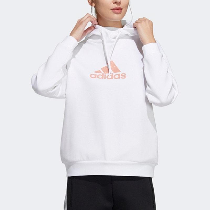 Adidas Fi Sweat Hoodie с логотипом Женская толстовка с капюшоном белого цвета HB7360