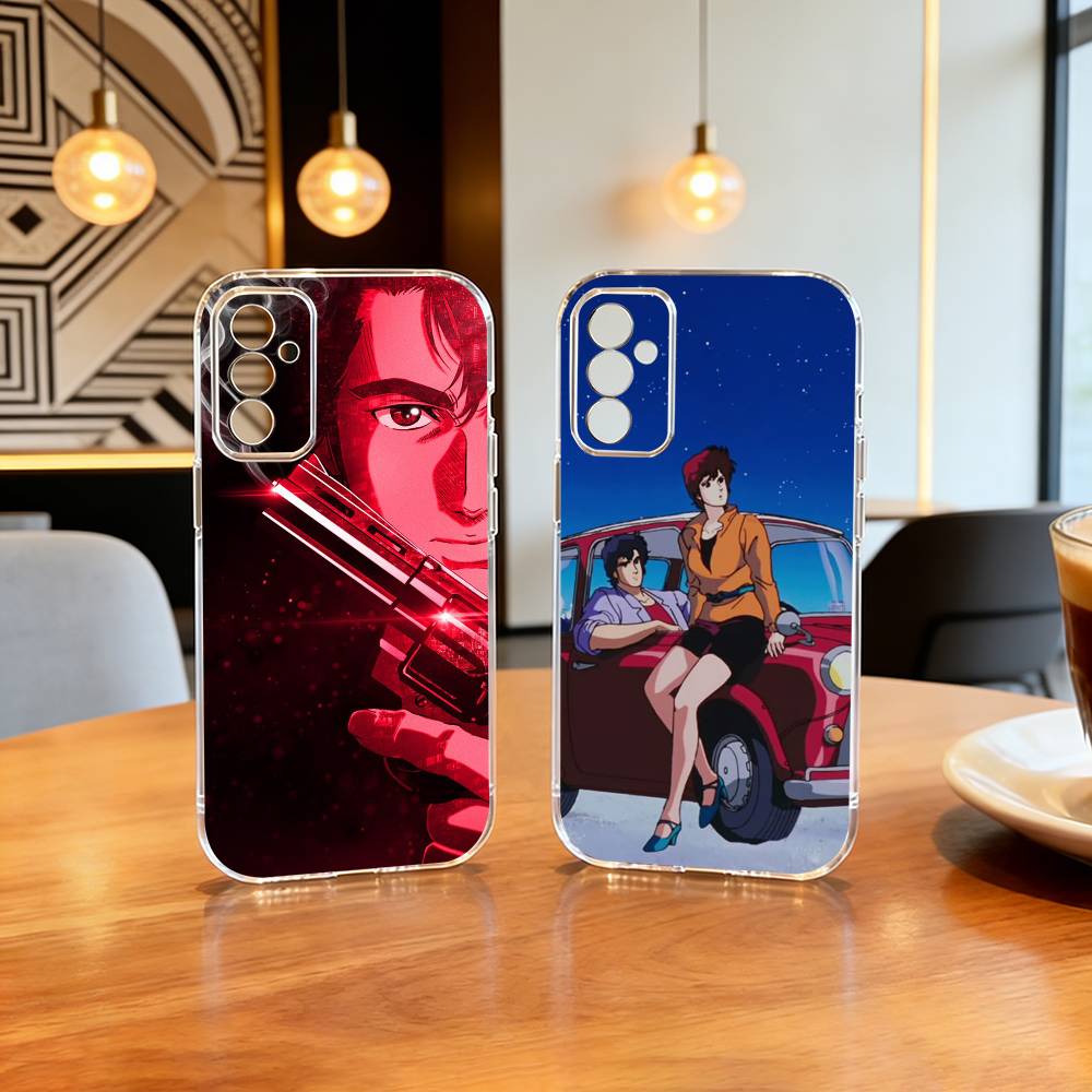 R-Retro City Hunter Комикс Чехол для телефона для SamsungA10,12,20,21S,30,31,40,50,51,52,70,71 Прозрачный чехол