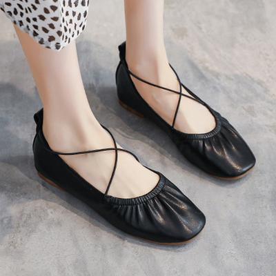 Модные лоферы на шнуровке с перекрестной шнуровкой, женские удобные балетки слипоны, обувь для лодки босиком, женские мокасины на мягкой подошве, обувь для беременных для вождения