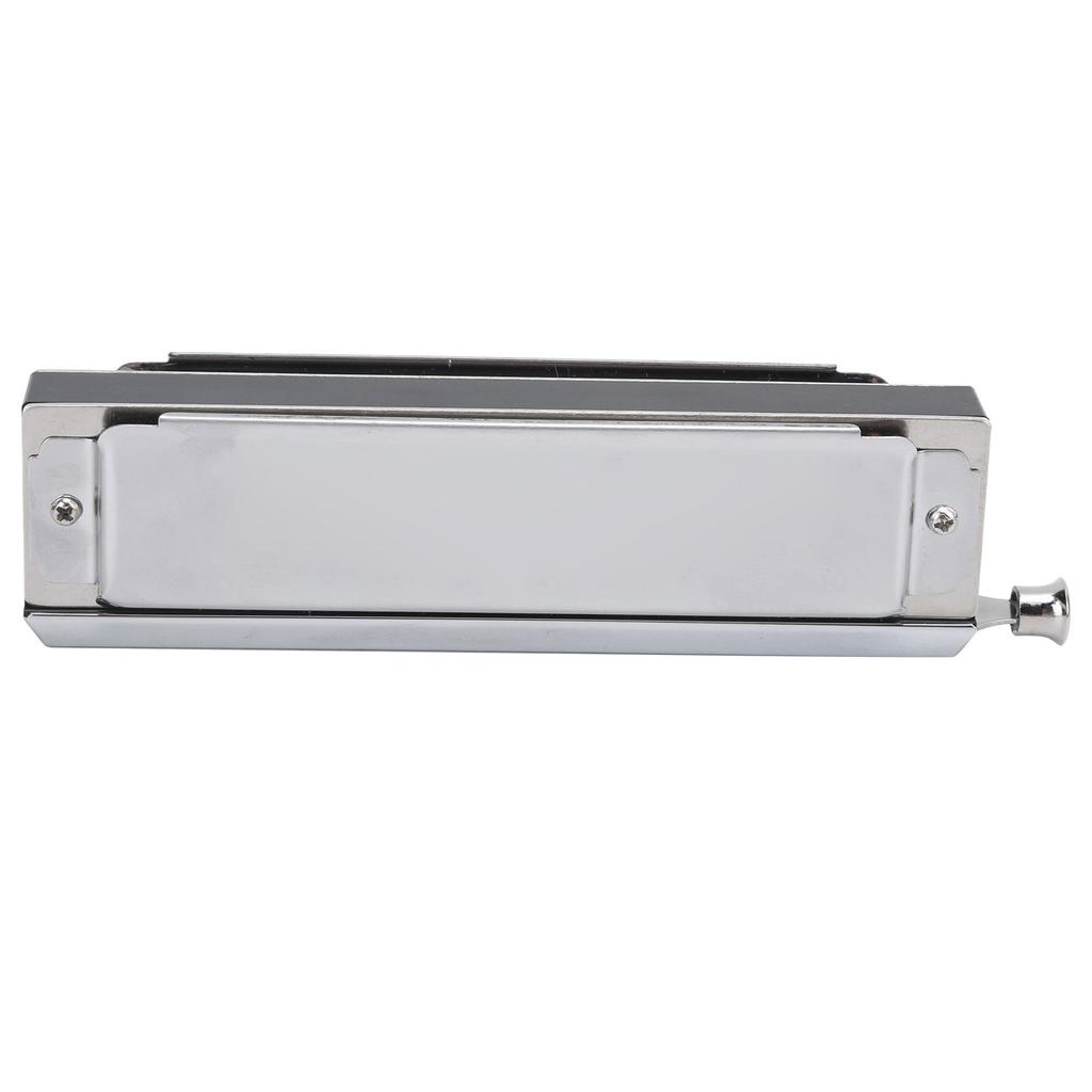 Хроматическая губная гармошка 10 отверстий 40 тонов двухсторонняя полифоническая игра губной орган серебристый