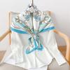 90CM Four Seasons Square Large Square Scarf Luxury Decorative Shirt Professional Headscarf Hairband Sunscreen Headscarf