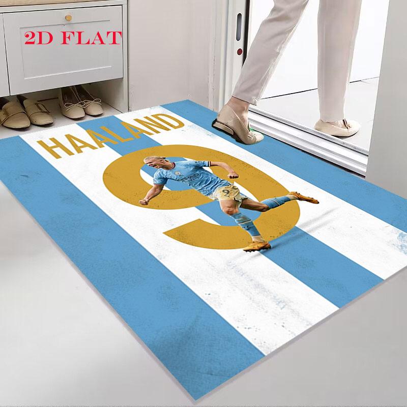 Haaland player Carpet Rug for Living Room Bedroom Home Sofa Decoration,Kids play Nonslip Floor Mat