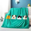 Cute Cartoon Puppy Blanket - Lightweight Flannel Throw for Sofa and Bed ,Digital Printed Blanket with Soft & Worm Flannel Fabric