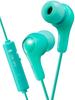Игровые наушники JVC Kenwood с пультом дистанционного управления, компактным и легким дизайном для телеработы и видеосвязи, микрофоном, для конференций, зеленые HA-FX7G-G