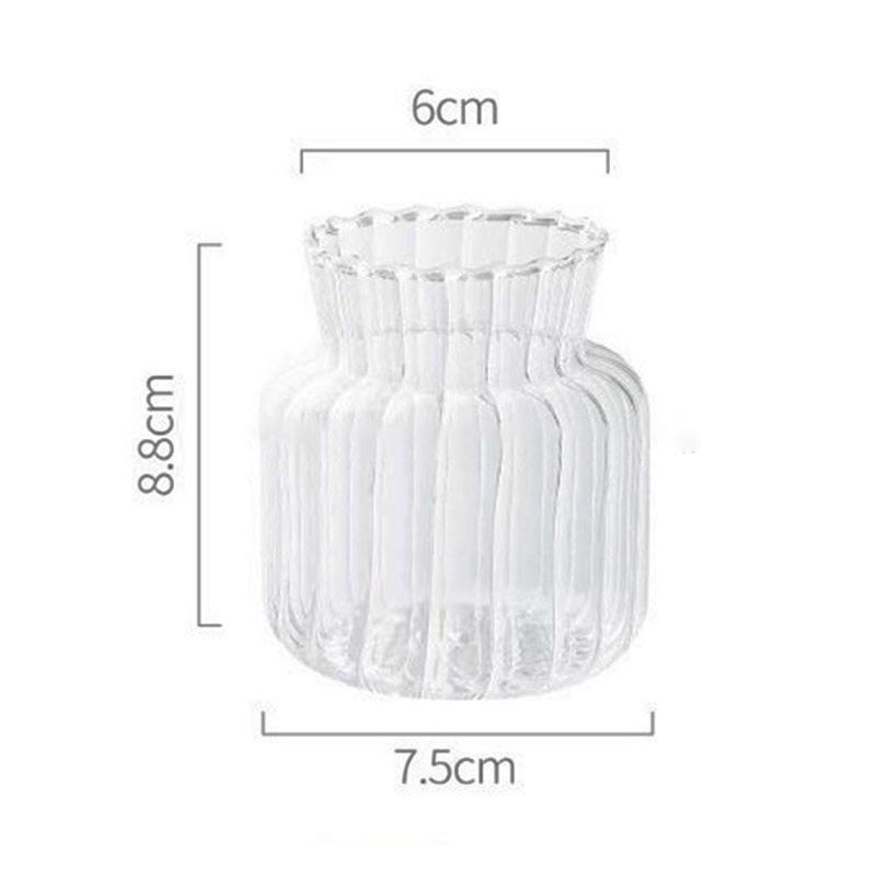 Скандинавская стеклянная ваза для украшения дома, аксессуары, Ins, прозрачная гидропонная бутылка для растений, декор для гостиной, свадебного стола, вазы
