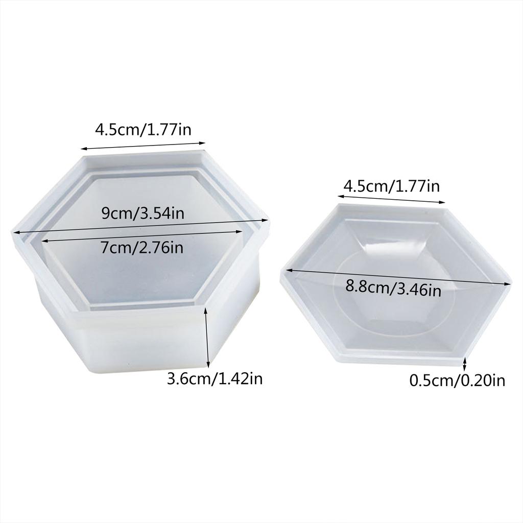 Высокое зеркало ручной работы в форме сливы силиконовая форма DIY шестигранная коробка для хранения форма кристалл эпоксидная смола изготовление поделок формы инструменты