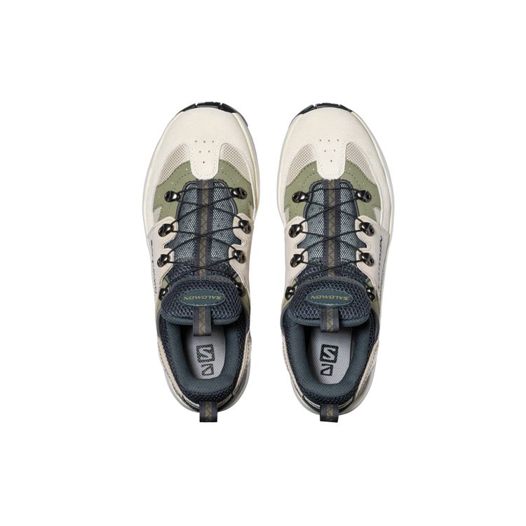 SALOMON Raid Wind Advanced Fabric Synthetic Leather Shock Absorbing Non-Slip Durable Lightweight Low-Top Running Shoes Unisex Sneaker Ebony 415769