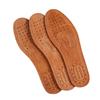 Fashion 2pc Cowhide Leather Insole for Shoes Men Boots Shoe Inserts Soft Breathable Deodorant Anti-slip Template Shock Absorbing Insoles