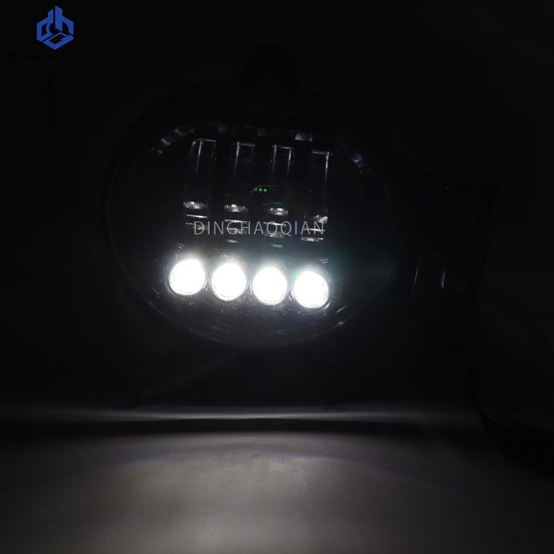 Светодиодные противотуманные фары для Dodge Ram 1500 2002-2008 2500/3500 2003-2009 Durango Truck 2004-2006 с ангельскими глазками, противотуманные фары, водонепроницаемые, 12 В