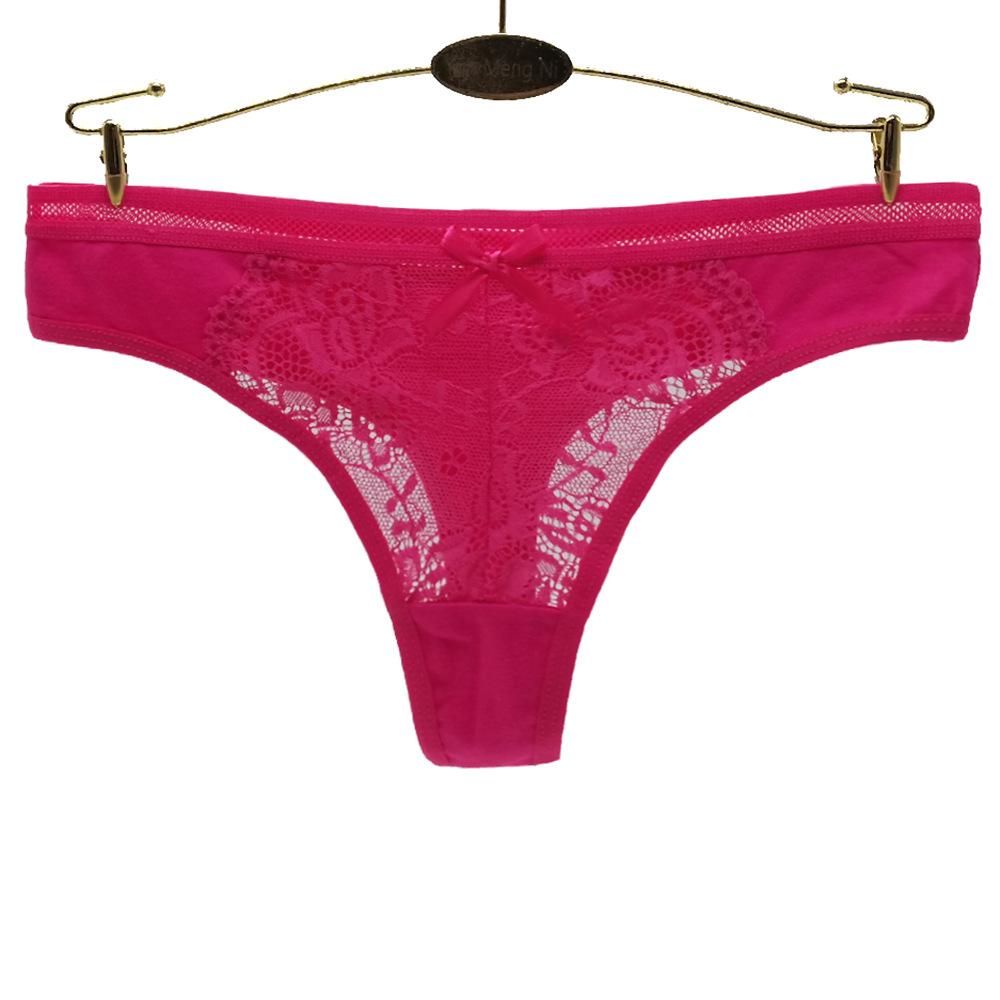 Женские сексуальные стринги, хлопковое женское нижнее белье, кружевные трусики, женские трусики для девочек, нижнее белье, 6 шт.