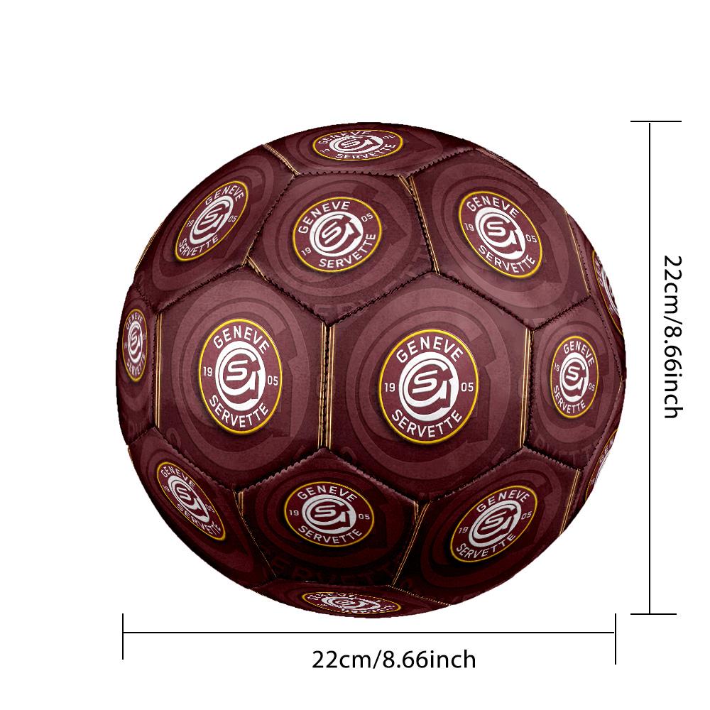 Servette FC Размер 5 Стандартный Футбольный Мяч Прочный Тренировочный Матчевый Футбольный Мяч для Взрослых Наружных Видов Спорта