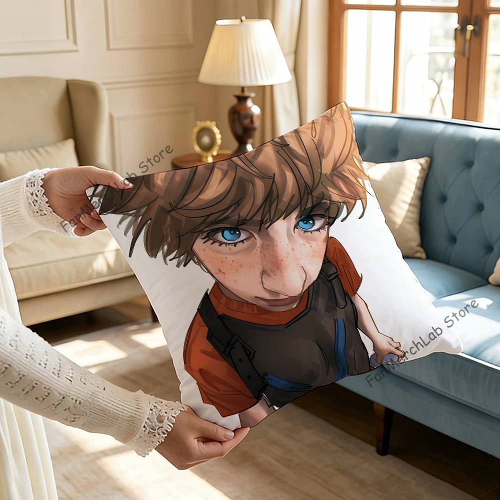 Cartoon PPercabeth Fanart Pillow Case Ultra Soft Skin Friendly Fabric Cloud Like Comfort  Concealed Zipper